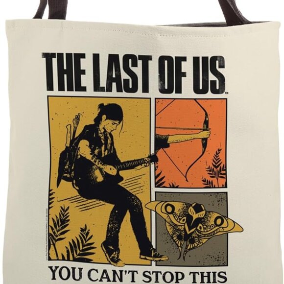Handbags - The Last of Us Ellie Nature Collage Video Game Tote Bag
